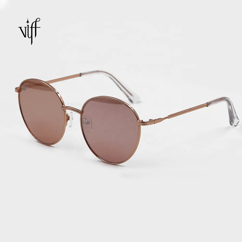 

VIFF High Quality Ladies Sunglasses HM19323 2021 Popular Trendy Round Metal Frame Luxury Women Sunglasses