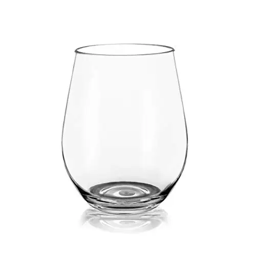 

16oz Unbreakable Crystal Stemless Wine Glasses 100% Tritan Plastic Cups Shatterproof Glassware Perfect For Wine Cocktails, Customized