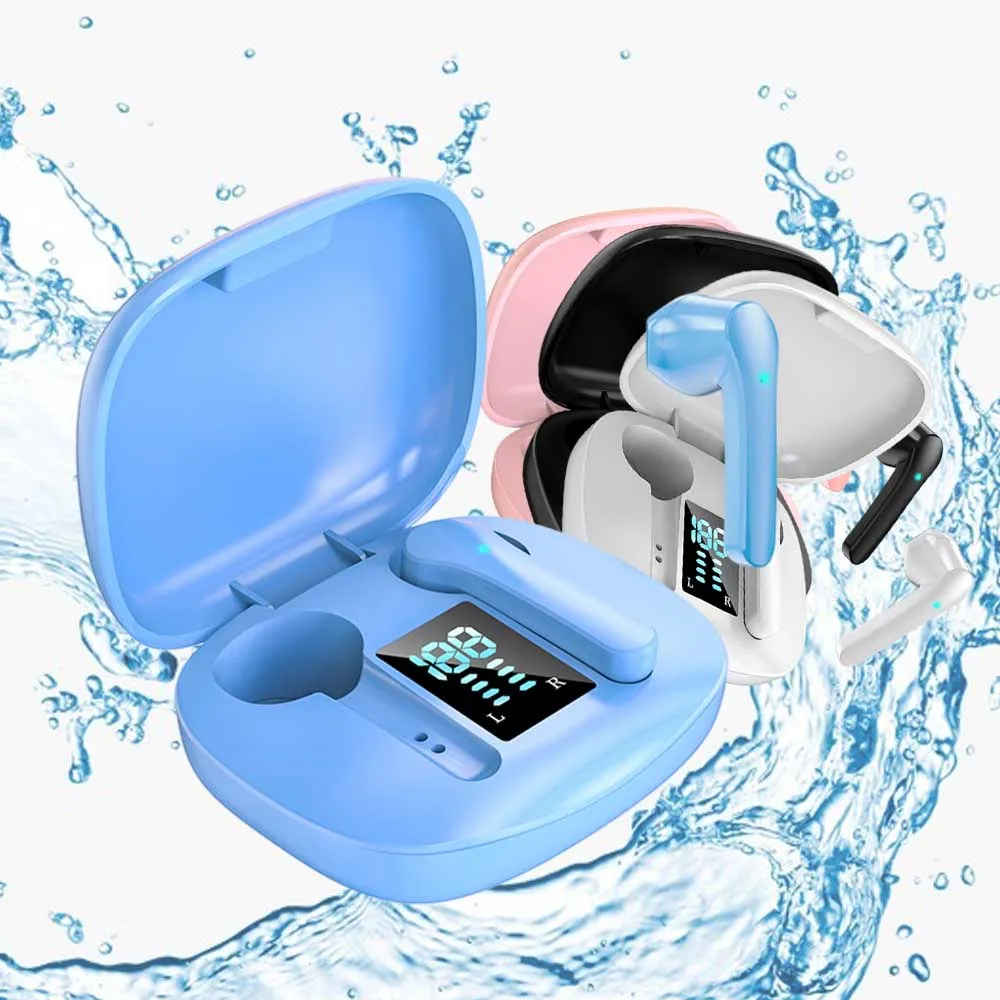 

Best Selling mobile phone mini headphone f9 blue earbuds noise cancelling 2021