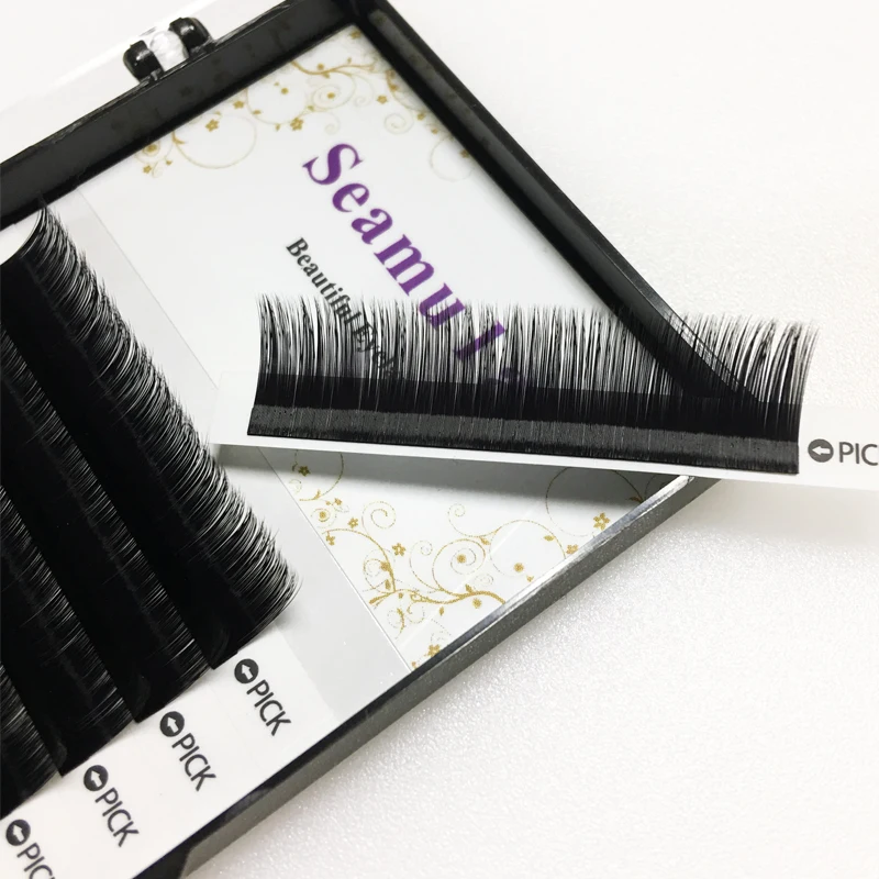 

Classic eyelash extension individual eyelash extensions mink custom eyelash packaging lashes one by one, Natural black