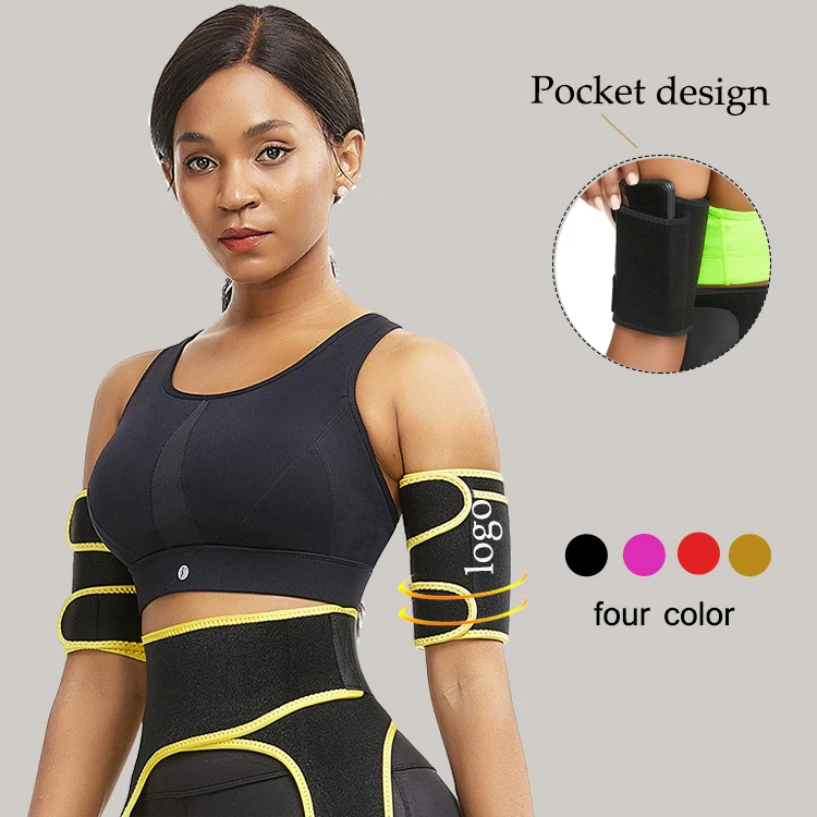 

Discount Slimming Arm Trimmers With Pockets Control Wrap Sweat Warmer Fat Thermo Neoprene Arm Shaper Light Band For Women