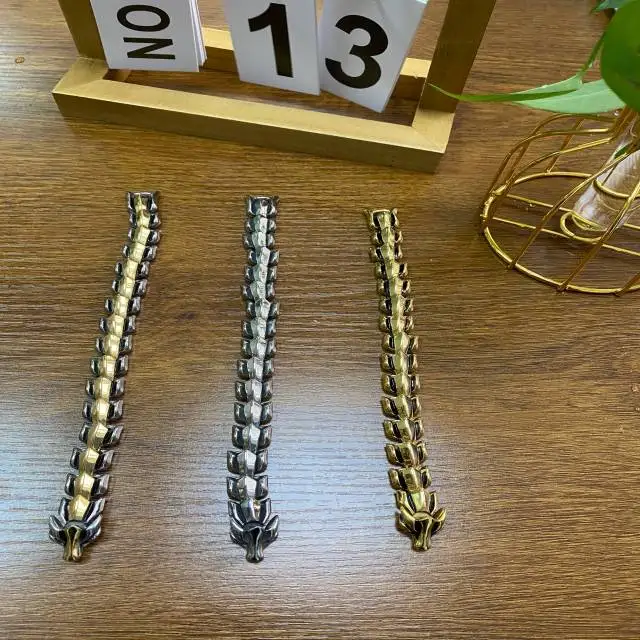 

2021 Viking Vintage Jewelry Punk Bracelet For Men Stainless Steel Jewelry Hippop Street Culture Dragon Bracelet, Gold,silver,black