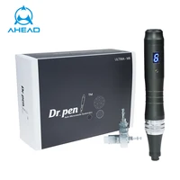 

Digital 6 levels Derma Pen Professional wireless dr pen M8 with 11 / 16 / 24 / 36 / 42 pins round nano needles electric dermapen