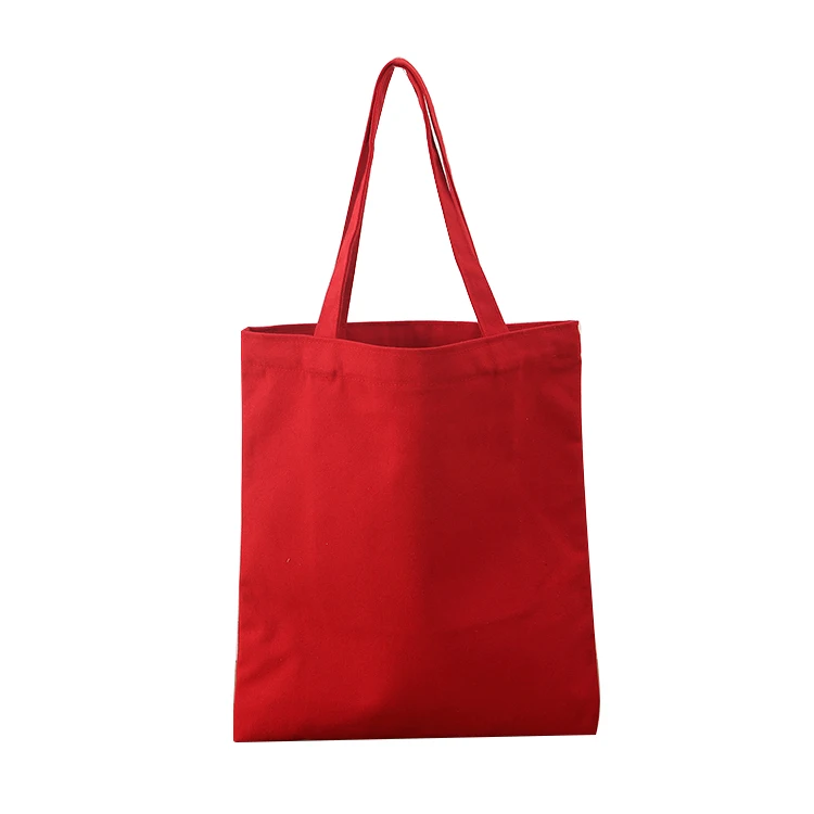 

Promotional Personalized Ready to Ship Blank Plain Cotton Canvas Tote Bags Reusable Shopping Cotton Bags, Red/custom