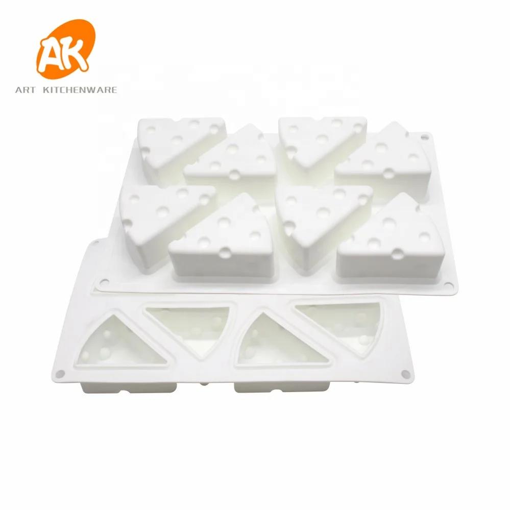

AK Non-stick Cheese 3D Silicone Mousse Molds Soap Mould Cake Decorating Baking Tools for Bakery Chocolate Soap Mold