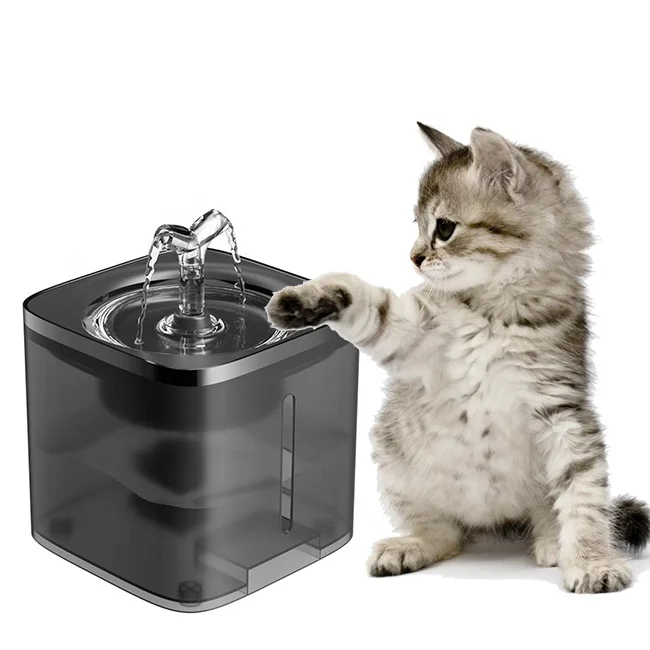 

Mute Pump 2L Smart Pet Cat Water Dispenser Plastic Usb Rechargeable Pet Drinking Fountain Automatic Cat Water Feeder, Grey, blue, orange, pink, green