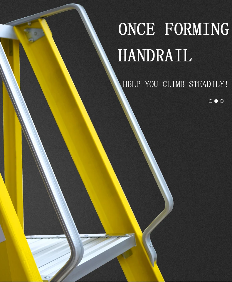 Made in China Strong Fivestep Fiberglass Platform Ladder with Handrail Buy FRP ladder