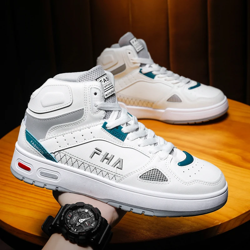 

2021 New Fashion Trend Sneakers Shoes for Men Wholesale Comfortable Sneakers Air Running Shoes, White & black