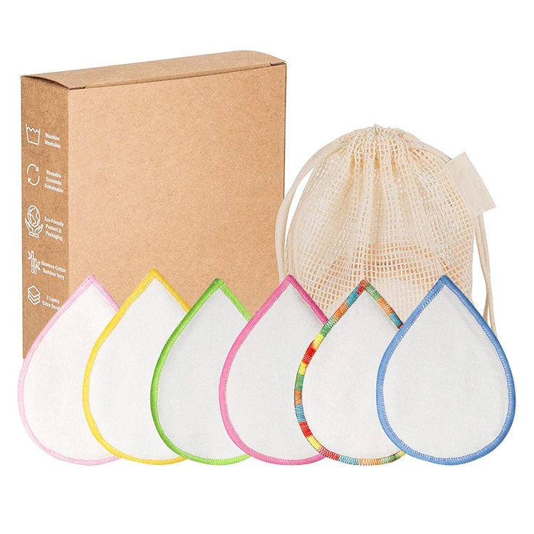 

Custom Eco-friendly Makeup Remover Pads Label Organic Bamboo Cotton Pads Facial Reusable Makeup Remover Pads