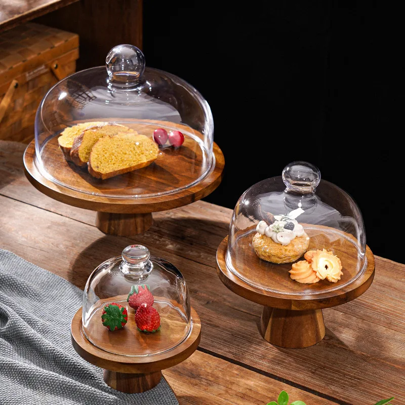 Creative New Light Luxury Household Bamboo Tray for Snacks Dried Fruit Melon Seeds Candies Color Enamel Serving Tray Coffee