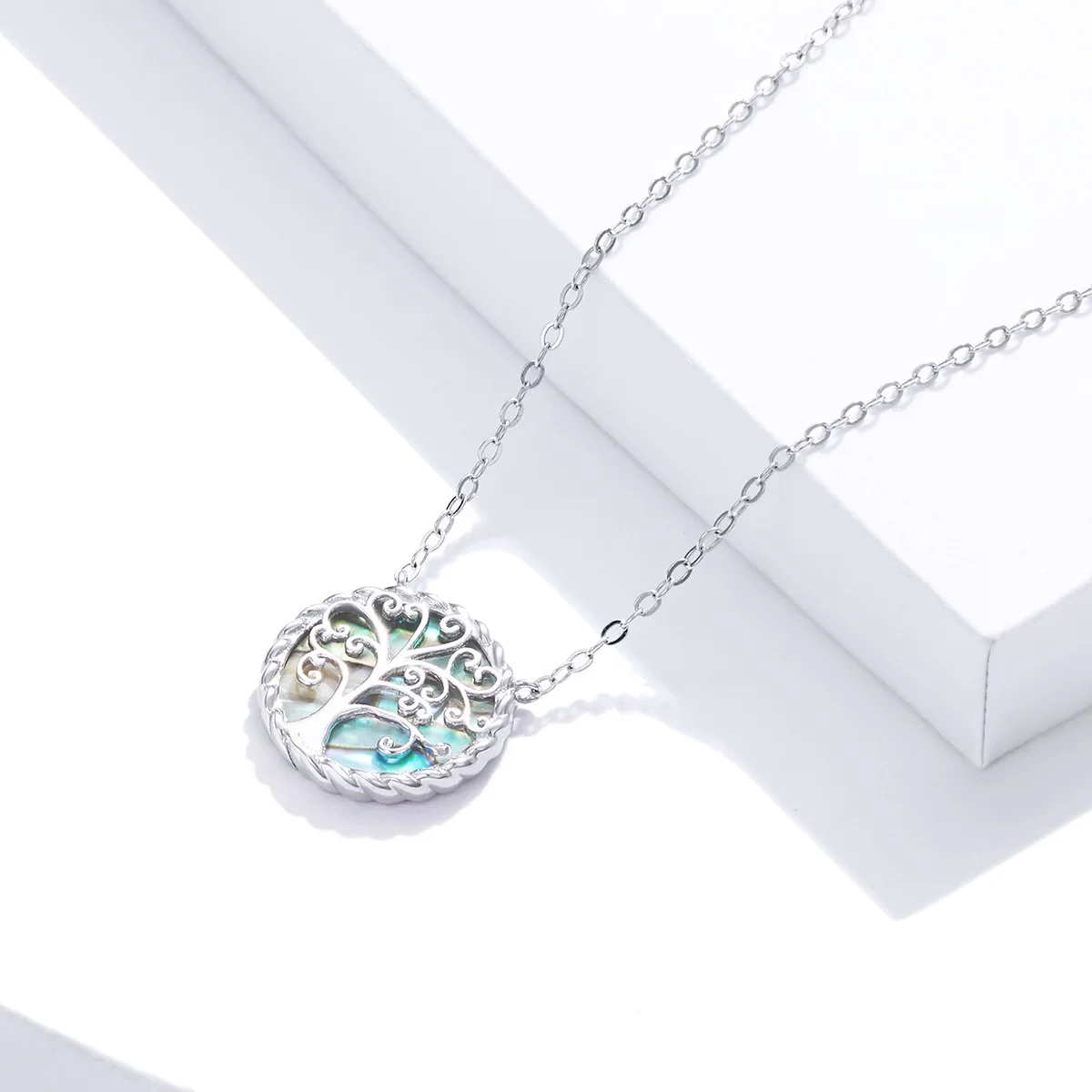 

New Type 925 Sterling Silver Tree Of Life Colorful Pendant Jewerly Necklaces For Women