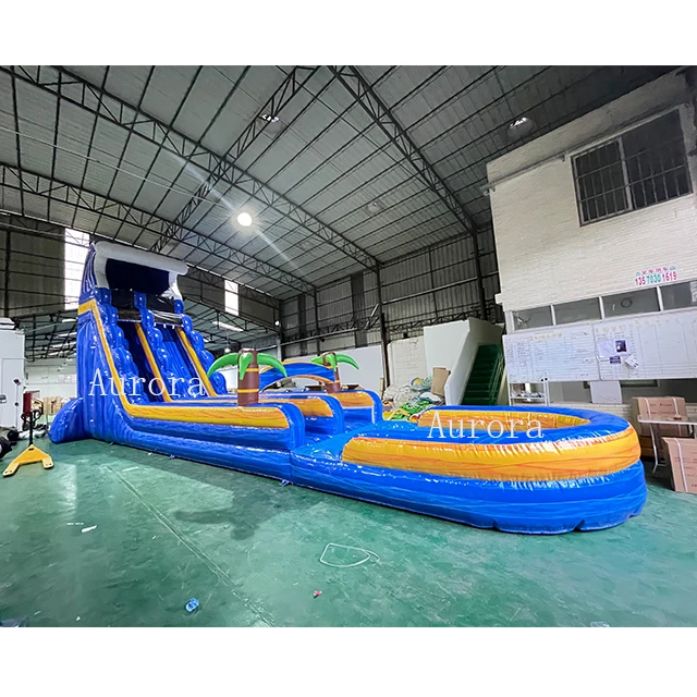 

Popular palm tree water slide water slides adults commercial inflatable water slip and slide, Customized