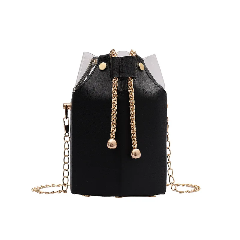 

2021 Designer Bucket crossbody Bags New Small jelly Chain purses high pu shoulder large capacity cell phone handbag