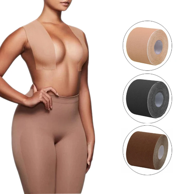 

Women Nude Breathable Black Adhesive Lifting Breast Tape Roll