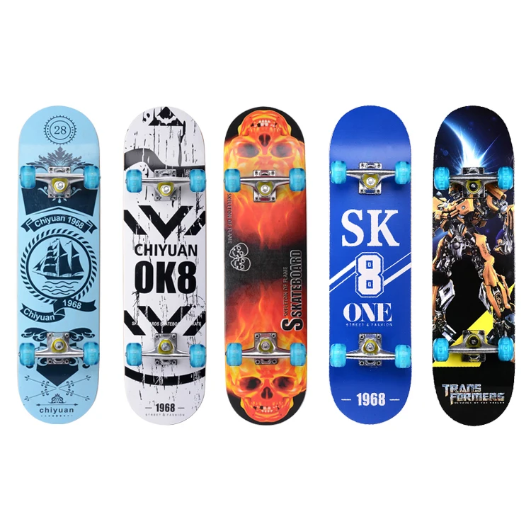 

Pro Skateboard Complete 7 Layers Deck 31"x8" Skate Board Maple Wood Longboards for Adults Teens Youths Beginners Girls Boys Kids, Customized color