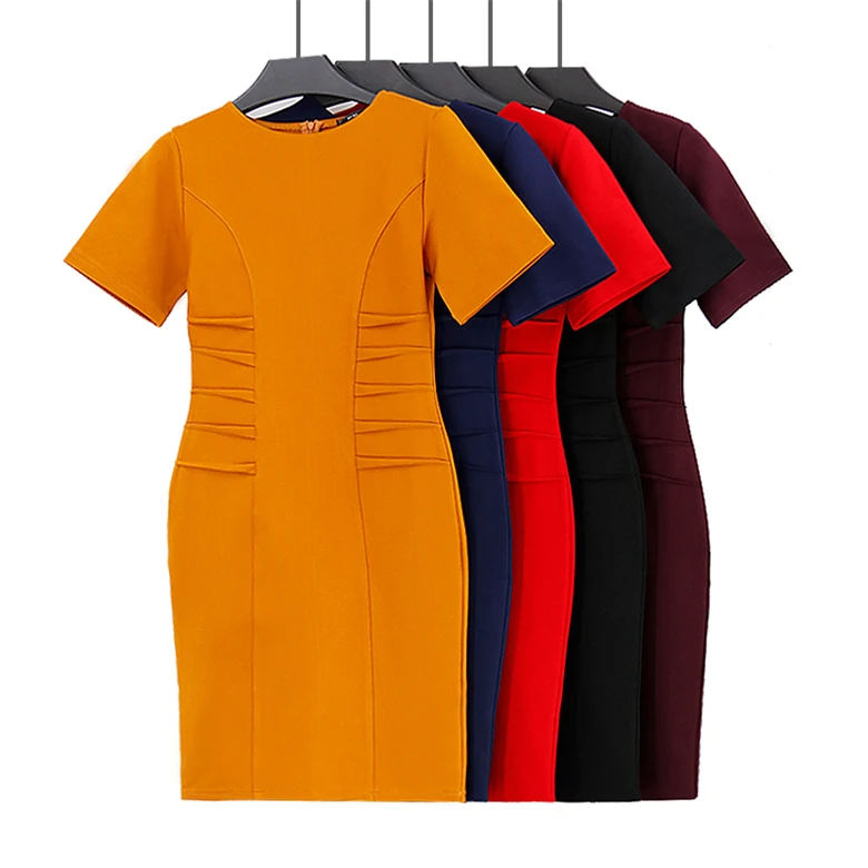 

hot selling plus size Elegant women dress casual ladies office wear dresses, Customized color
