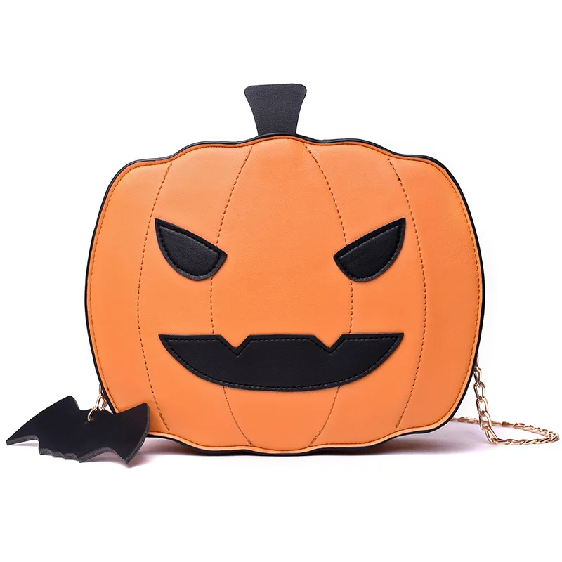 

Halloween Pumpkin Bags Shoulder Crossbody Hand Bags Amazon Hot-Selling Fashion Women Pumpkin Purse Handbags, 3 colors