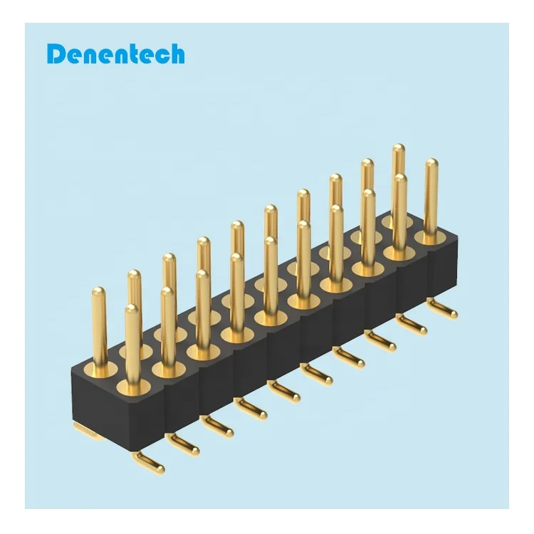 

Denentech pin header connector making machine male Dual Row SMT 2.54mm machined pin header connector