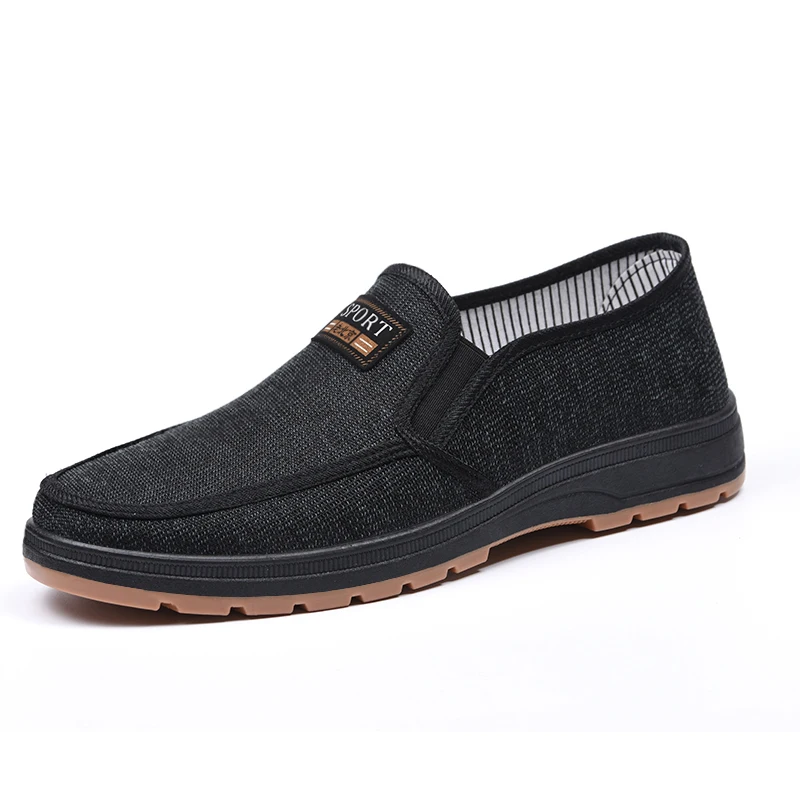 

919 fashion slip on sneakers indoor walking outdoor men's shoes breathable trendy anti-odor shoes, Brown, black