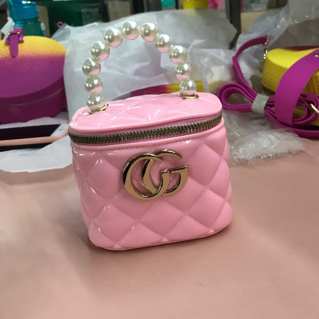 

2021 Handbag Jelly Purse Women Handbags PVC Small Mini Handbags Kids Candy Jelly Bags, Customizable
