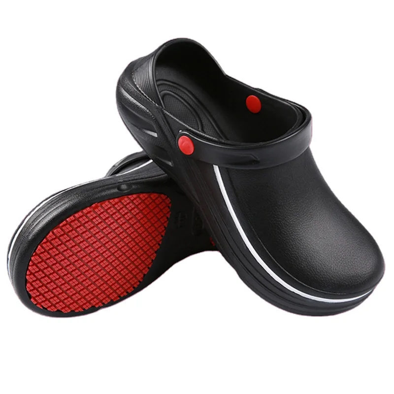 

waterproof kitchen Oil-proof clogs slip resistant black best chef clogs shoes