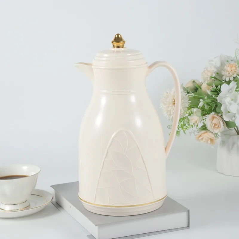New Arrival 1.0L Arabian Coffee Pot Thermal Jug White Glass Liner Day Dyas Vacuum Flask