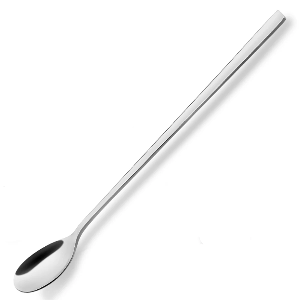 

Hot selling on Amazon 304 stainless steel ice tea stirring spoon for mixing cocktail, Silver