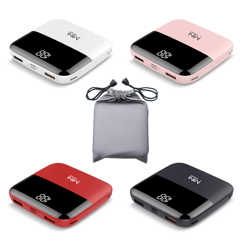 2021 new arrival fashion mini power bank phone chargers promotion portable custom power banks 20000mah, Customzied