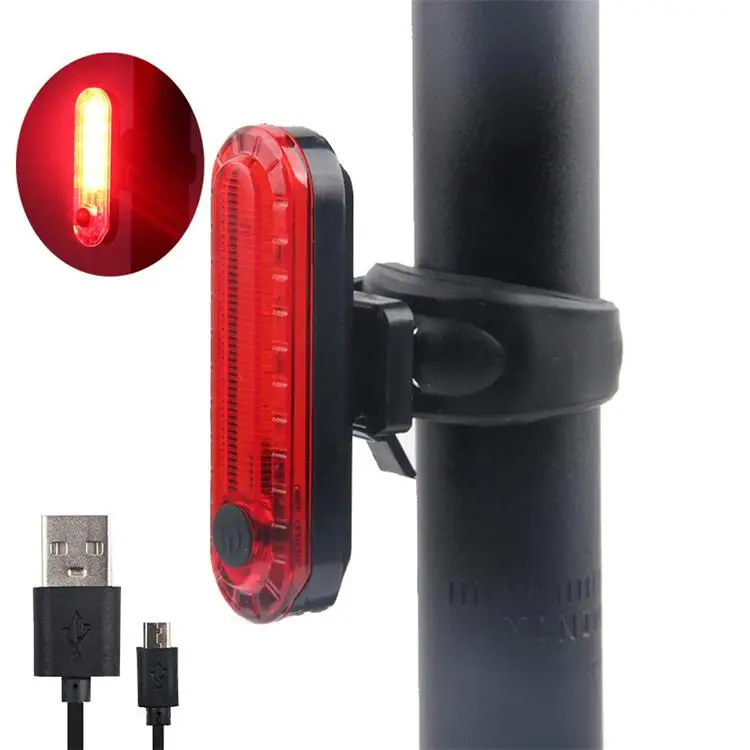 Rechargeable USB DEL Lampe de sécurité pour vélo, Volcan Eye Bike arrière Tail light 