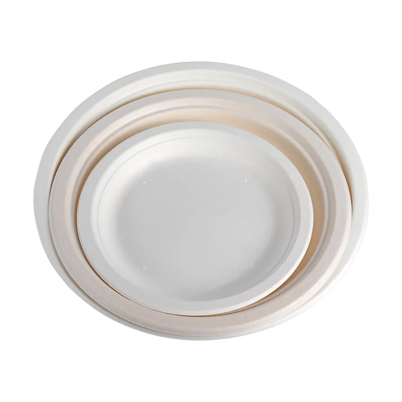 

High Quality Environmentally Friendly Degradable 10-inch Thickened Paper Plate Disposable Paper Plates