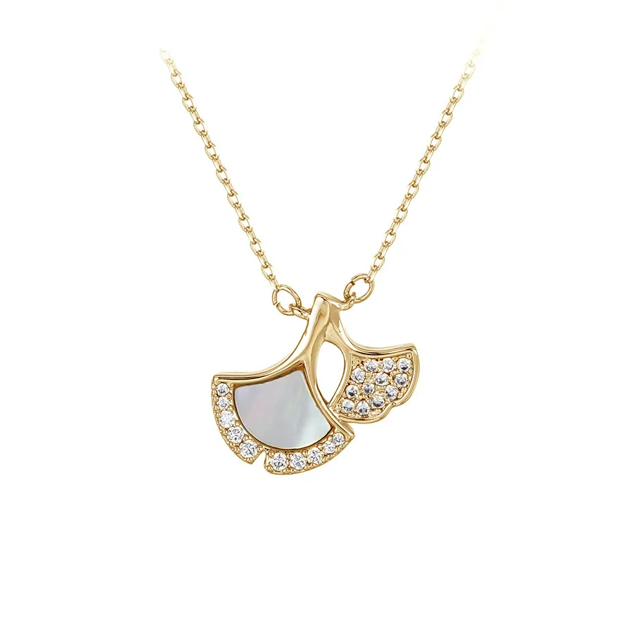 

necklace-01024 xuping jewelry 2021 new design fan-shaped diamond-studded exquisite women's necklace