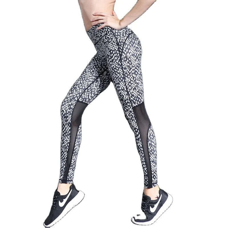 

Wholesale new fashion Women's High Waisted Pattern Leggings Full-Length Yoga Pants, As picture or custom