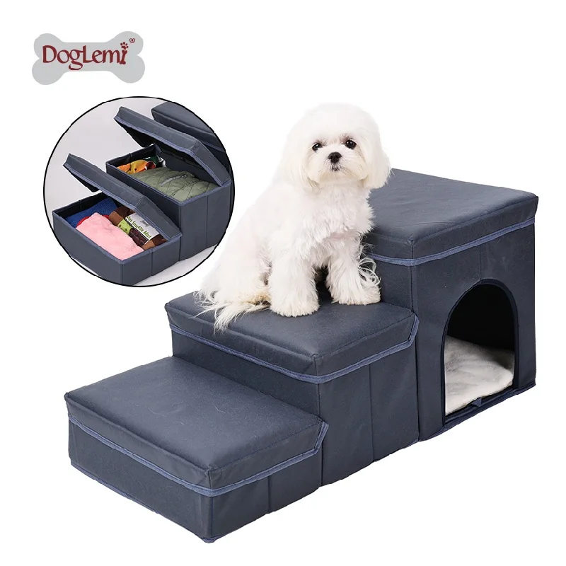 

Dog stairs Simple Modern Style High bearing capacity 3 Ramp dog steps stairs foldable