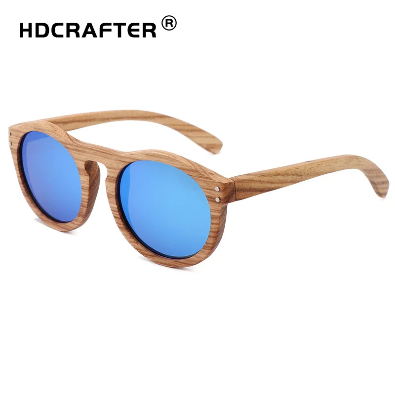 

HDCRAFTER Polarized 1.1 high-end Zebra wooden sunglasses for women men spring hinge TAC uv400 recycled unisex hot 2021