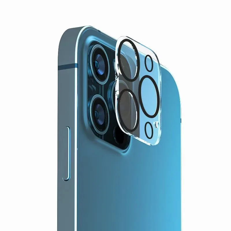

hot selling high quality 3D full cover cell phone Camera lens glass protector for iphone 12 pro max film, Transparent clear