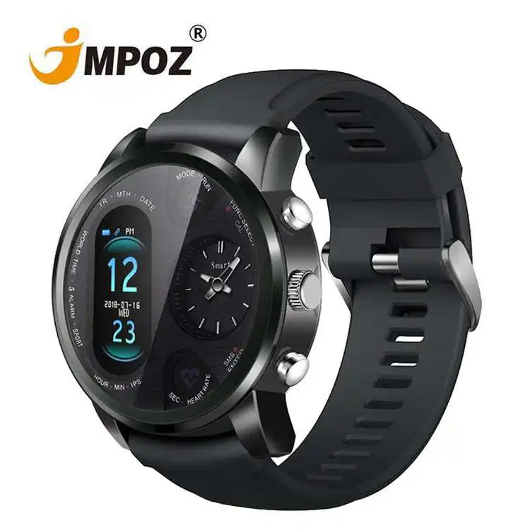 

T3 Pro SmartWatch Dual Time Zone Sport Men Waterproof Smartwatch Heart Rate Activity Health Tracker For IOS Android Smart Watch
