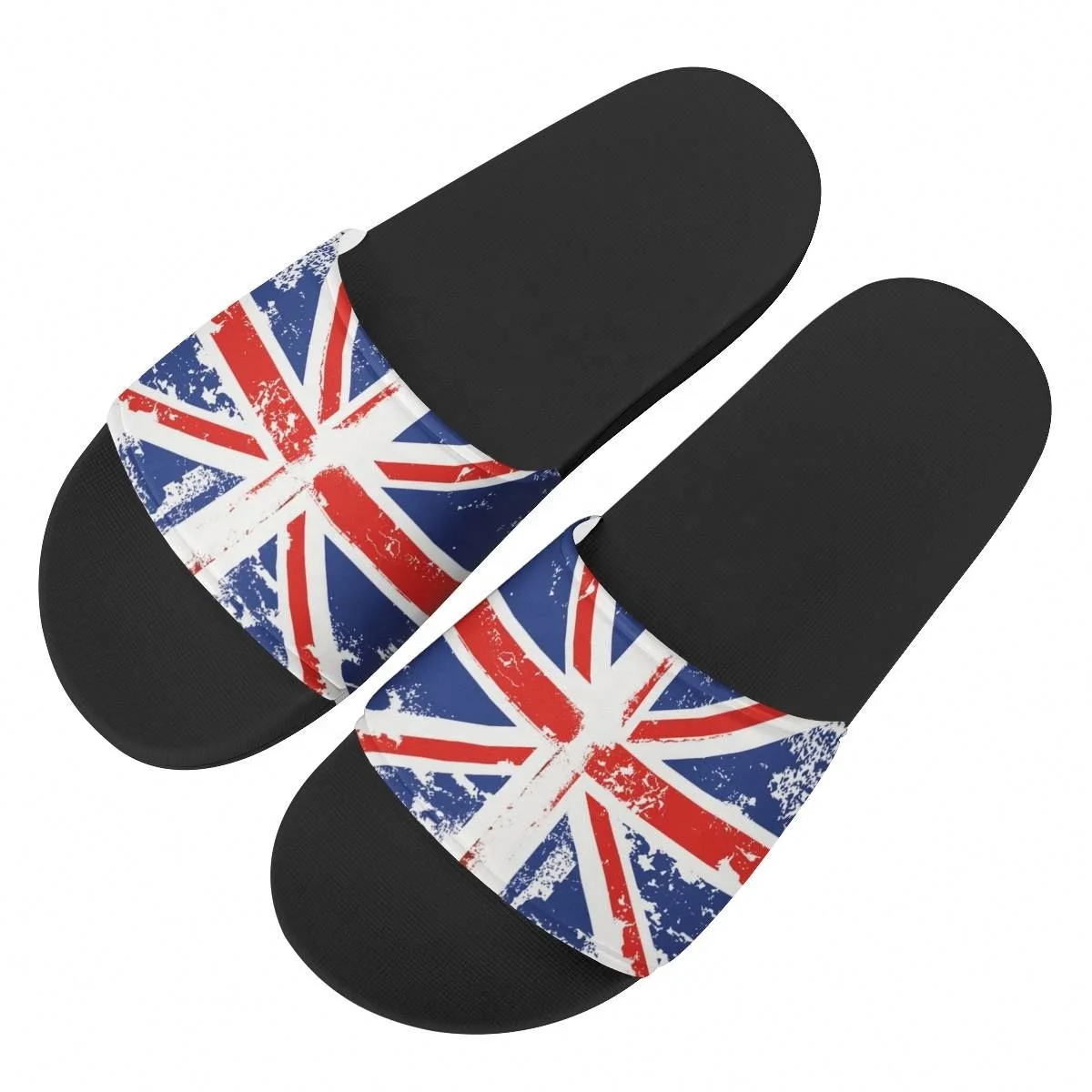 

Custom Slippers Pattern PVC British National Flag Summer Men's Outdoor Sandals Female Non-Slip Beach Shoes Light Flip Flops UK