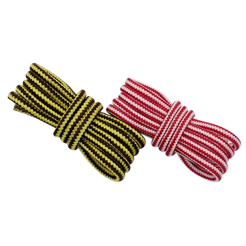 

Hot sale 4mm Round Sports Shoelaces Thick Hiking Bootlaces Clothing Rope Outdoor Climbing Polyester Shoelaces