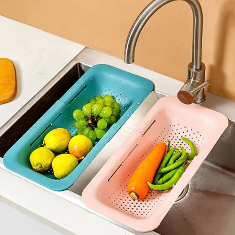 

Over the Sink Dish Drying Drainer Rack Adjustable Rod Holder Cutting Board Kitchen Racks Storage Plastic Food Containers