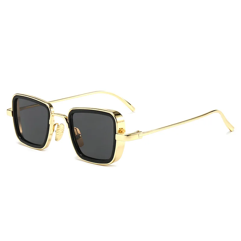

Cheap hot Indian sunglasses Kabir Singh retro steampunk sunglasses men with metal frame / movie sunglasses
