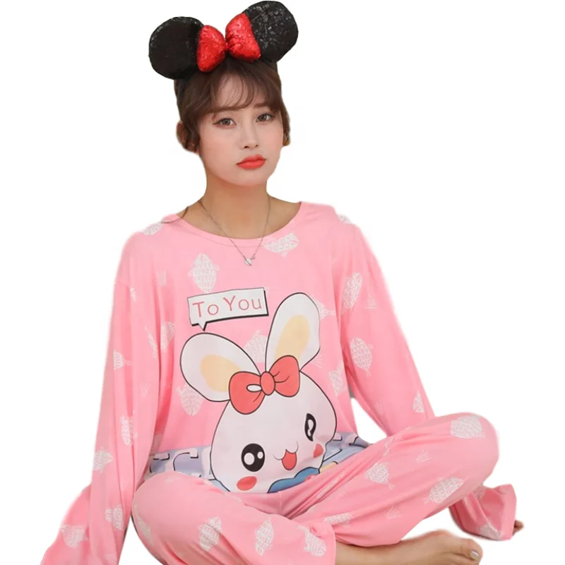

New Style High Quality good long sleeve sleepwear two piece sleepwear