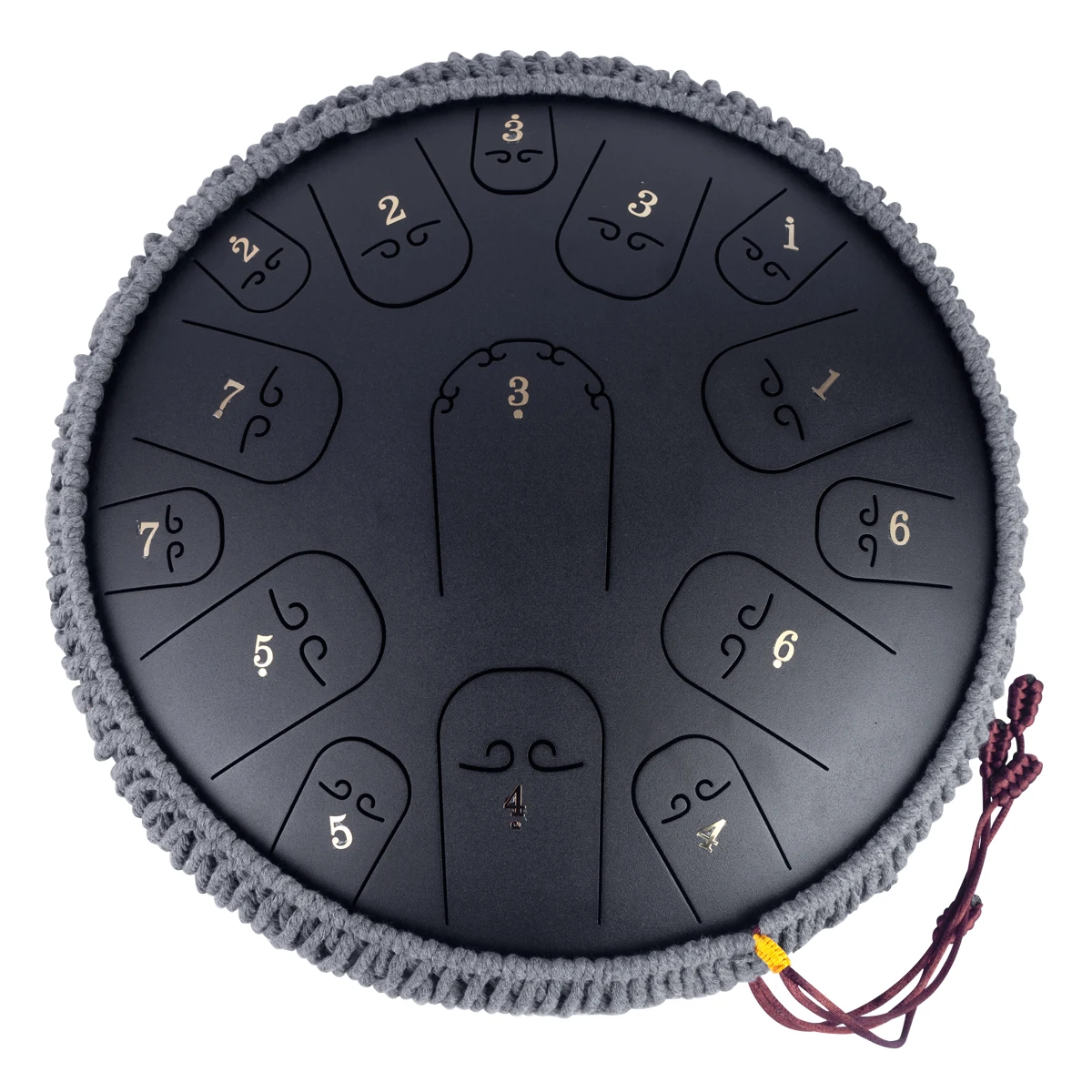 

Steel Tongue Drum Percussion musical Instrument With Drumsticks with A Clean Ethereal Buddha-Like Sound