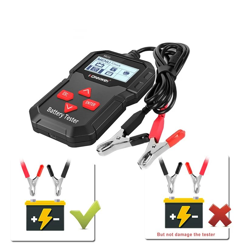 
KW210 Konnwei Car diagnose tool car battery tester battery analyzer 100CCA-2000CCA 