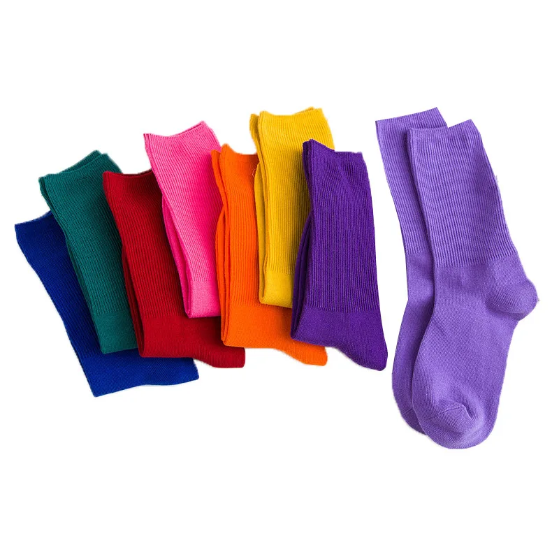 

XIANGHUI Wholesale Custom Fashion Funny women slouch Socks Cotton  Happy Socks Body Stocking women socks
