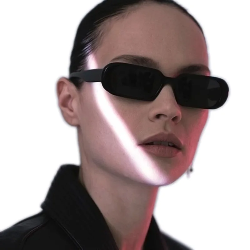 

98039 Oval Sunglasses 2020 Retro Fashion Jelly color Rectangle Sun Glasses UV400
