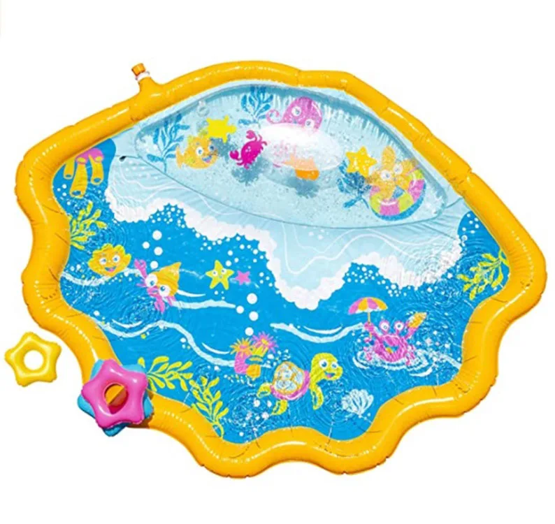 

The manufacturer directly sells Amazon PVC inflatable water spray pad summer outdoor lawn beach water spray pad