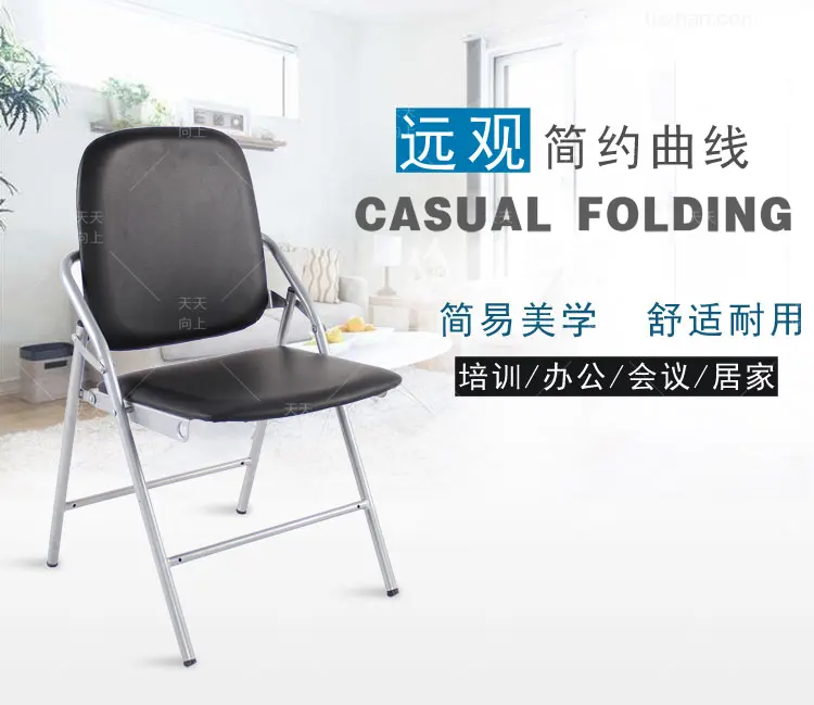 School Teacher's Desk and Chair PU Padded Sponge Cushion Student Chair Wooden Writing Tablet Folding Adult Study Table Chair