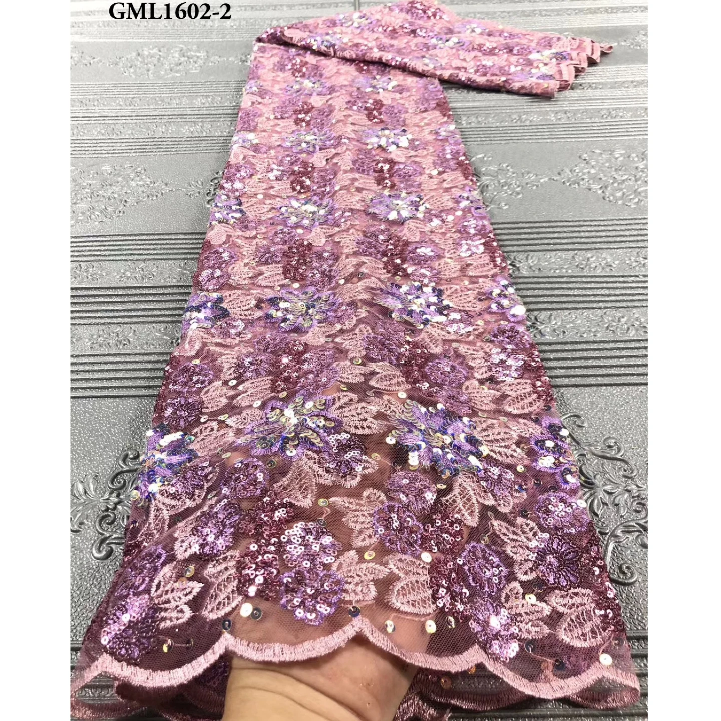 

Inmyshop pink wholesales price french nigerian tulle lace with sequins 2020 african bridal dress party lace on sales, Pink,gold,blue,purple,green,peach