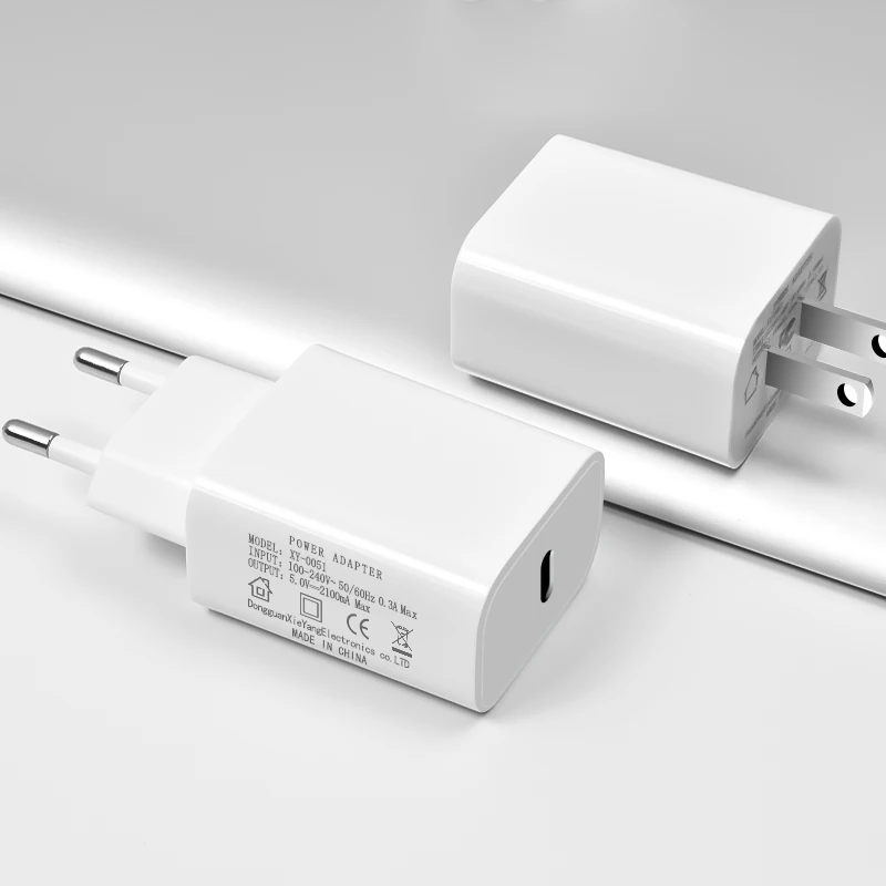 

QC3.0 USB wall pd 18W fast Charger PD Charger Fast Charger for Phone charging USB Type C adapter, White