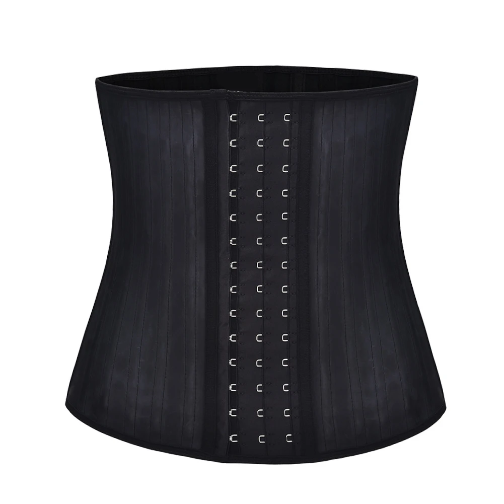 

2021 New Style Custom logo High Quality Plus Size Women 25 Steel Bone Corset Latex Waist Trainer Belt With Hooks